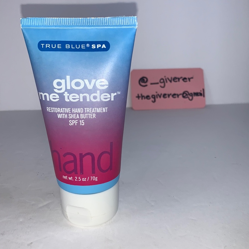 Glove Me Tender True Blue Spa Restorative Hand Treatment w Shea Butter